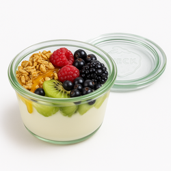 yaourt Grec, fruits rouges, granola et miel